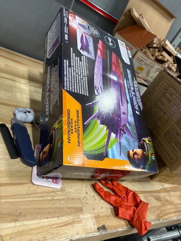 Photo 3 of Disney and Pixar Lightyear Toys, Zurg Mothership Enemy Space Vehicle with Lights & Sounds??, Mini Zyclops Figure in Deployable Pod??? Frustration Free Packaging