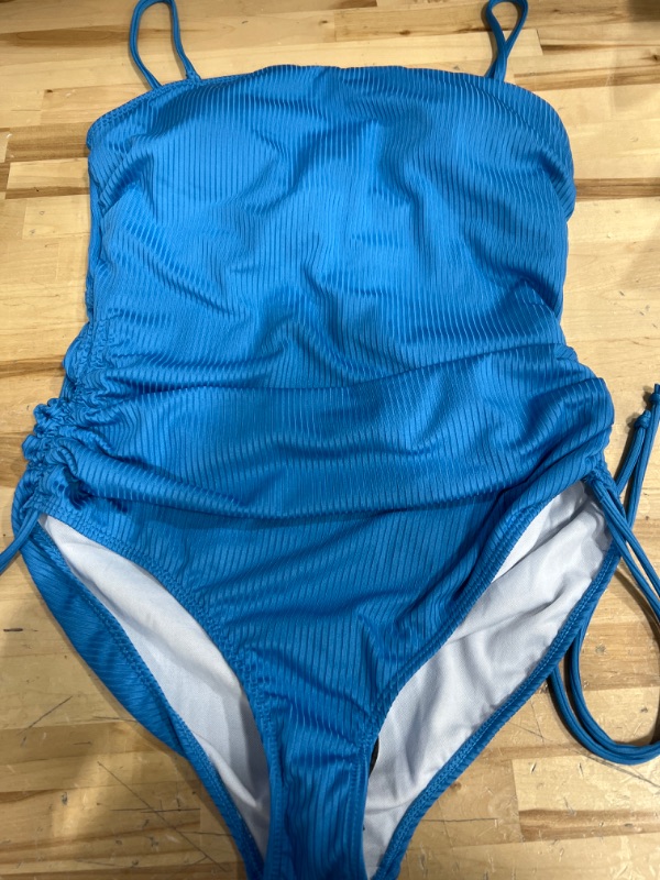 Photo 1 of Blue one piece bathing suit size medium 