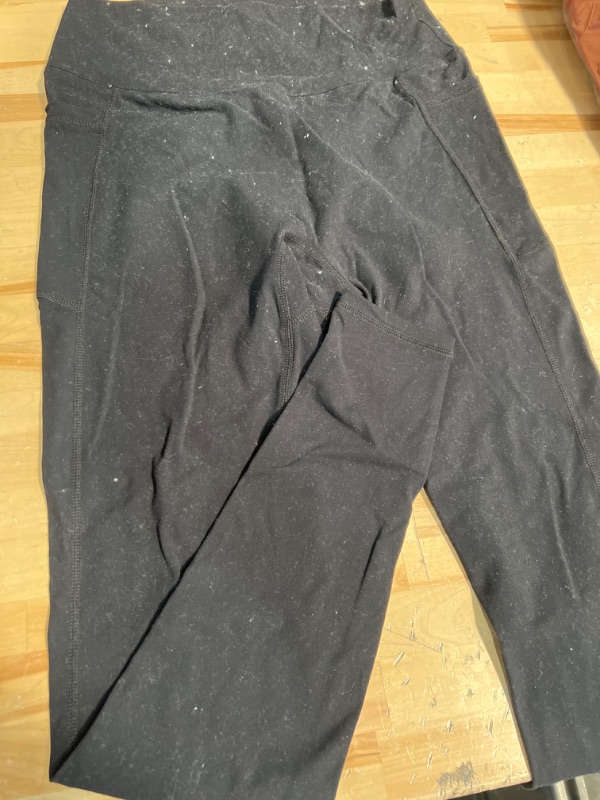 Photo 1 of Black leggings size medium side pockets 