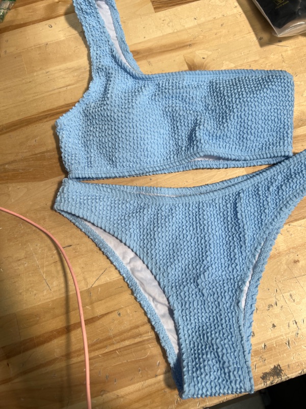 Photo 1 of Baby blue swim suit 2 piece size xs 