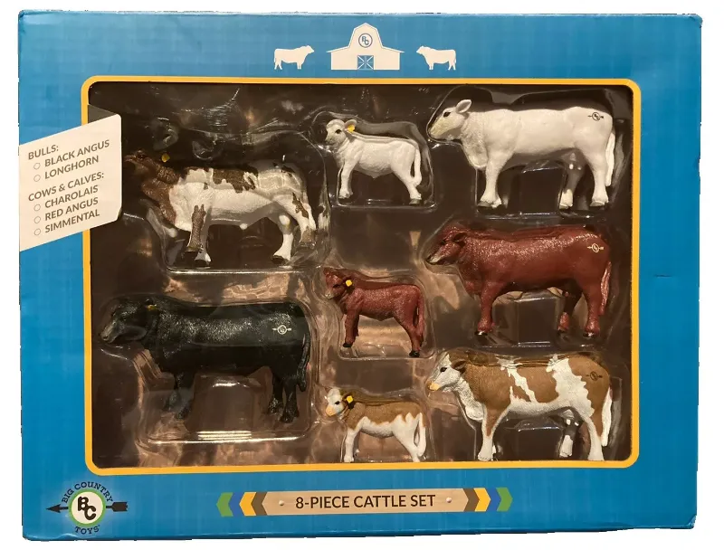 Photo 1 of Big Country 1:20 Scale 8 Piece Cattle Set NEW
