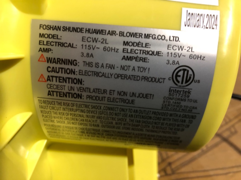 Photo 1 of ***USED - UNABLE TO CONFIRM IF ITEM HOLDS AIR - SEE PICTURES***
Inflatable Bounce House, Bouncy House for Kids 3-10 Ages, Jumping Castle with Air Blower,Carry Bag, Ball Pit, Basketball Hoop, Slide
