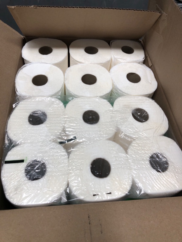 Photo 2 of Amazon Basics 2-Ply Flex-Sheets Paper Towels, 12 Basics Rolls = 32 Regular Rolls, Everyday Value with 150 Sheets per Roll
