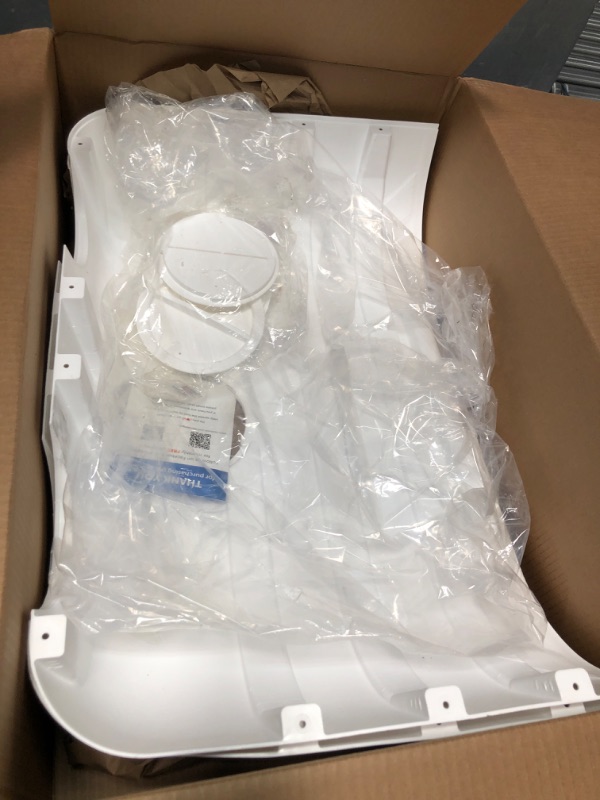 Photo 1 of Flame King Dual 20LB LP Propane Tank Light Plastic Heavy Duty Cover for RV, Travel Trailer, Camper - White