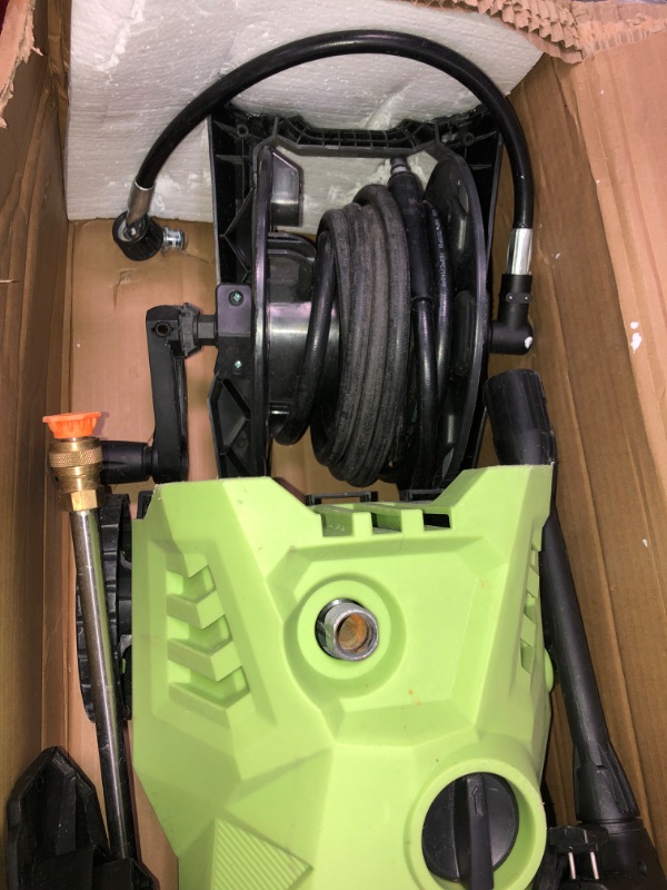 Photo 3 of WHOLESUN 3800PSI Electric Pressure Washer 2024 Newest 2.8GPM Power Washer 1600W High Pressure Cleaner Machine with 4 Nozzles Foam Cannon Powerwasher for Home use