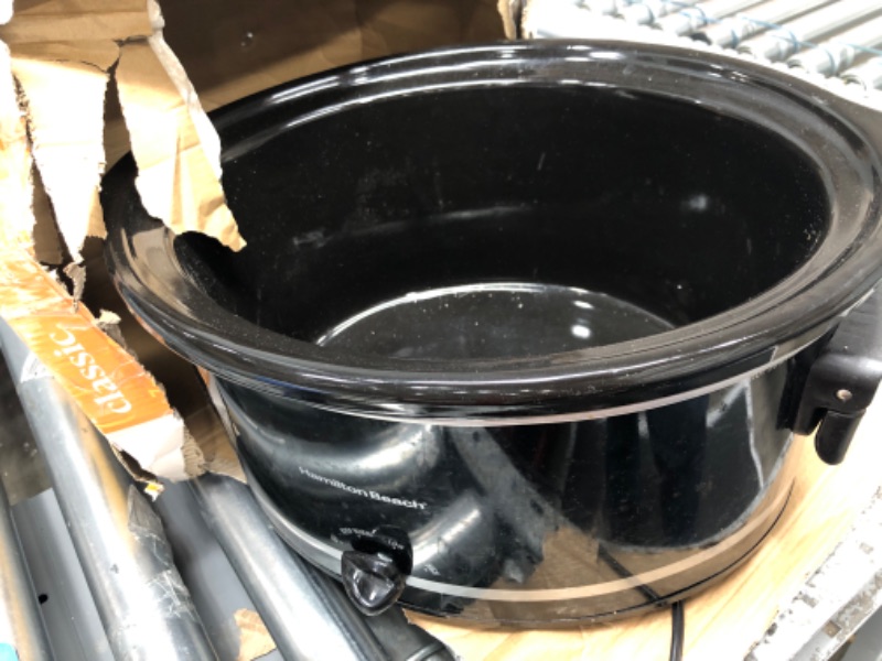 Photo 2 of **NON-REFUNDABLE, PARTS ONLY** Crock-Pot 7qt Manual Slow Cooker -BLACK SCV700-SS