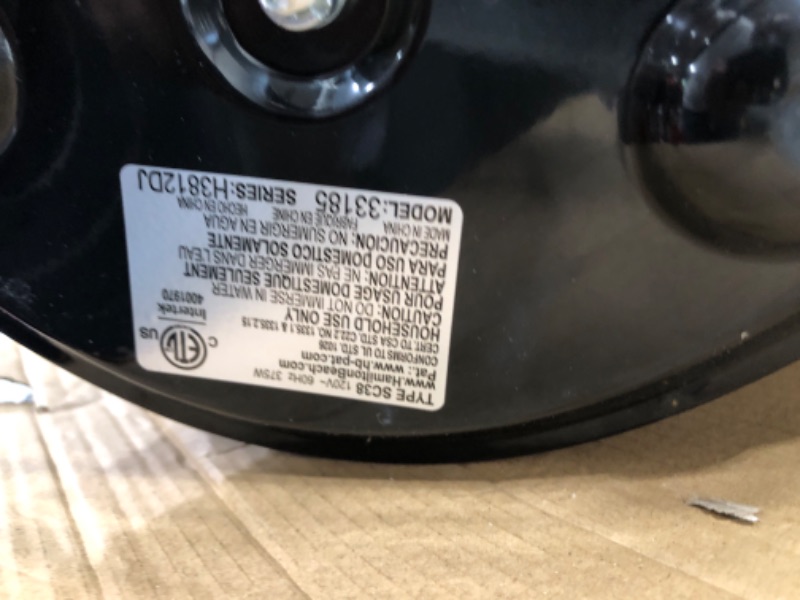 Photo 1 of **NON-REFUNDABLE, PARTS ONLY** Crock-Pot 7qt Manual Slow Cooker -BLACK SCV700-SS