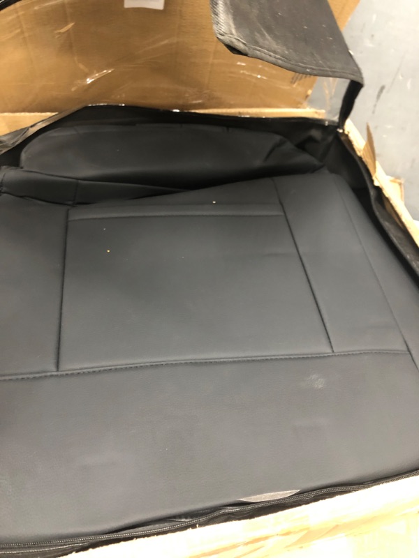 Photo 3 of ***DAMAGED - HAS A HUGE CUT - SEE PICTURES***
Coverado Front and Back Seat Covers 5 Pieces, Waterproof Leather Truck Seat Protectors Custom Ford Interior, Compatible with Ford F-150 2015-2023 SuperCrew& F-250 F-350 F-450 2017-2023 CrewCab, Gray