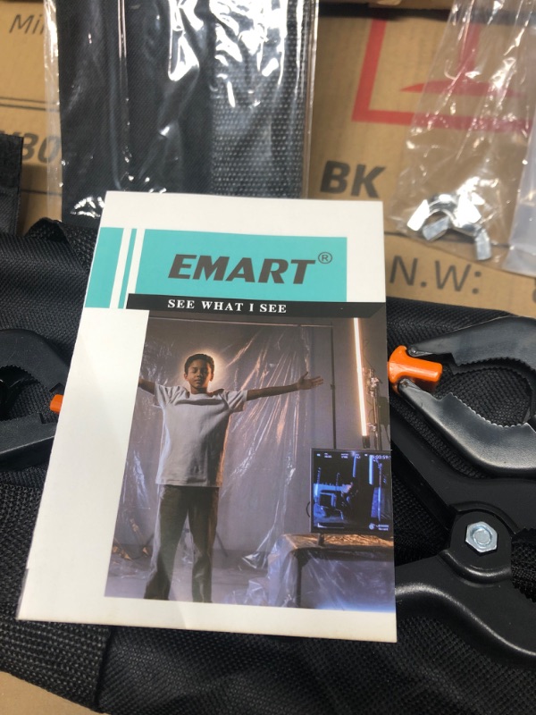 Photo 4 of EMART Photo Video Studio 10Ft Adjustable Background Stand Backdrop Support System Kit with Carry Bag