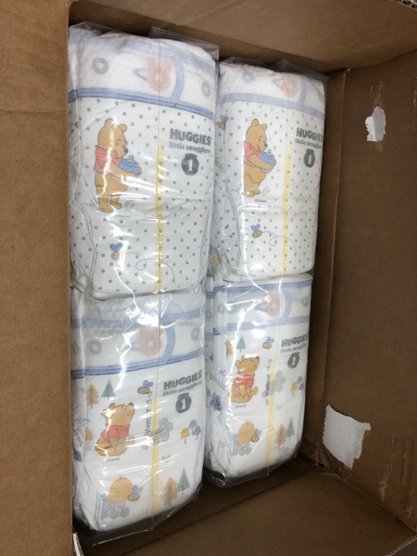 Photo 1 of Baby Diapers Size 1 (8-14 lbs), 84ct, Huggies Little Snugglers Newborn Diapers Size 1 (84 Count)