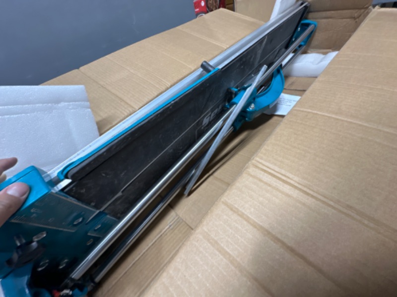 Photo 2 of **SEE NOTES** Seeutek 36 Inch Manual Tile Cutter With Tungsten Carbide Scoring Wheel for Porcelain Ceramic Floor Tile with Adjustable Laser Guide Spared Cutting Wheel 36inch Blue