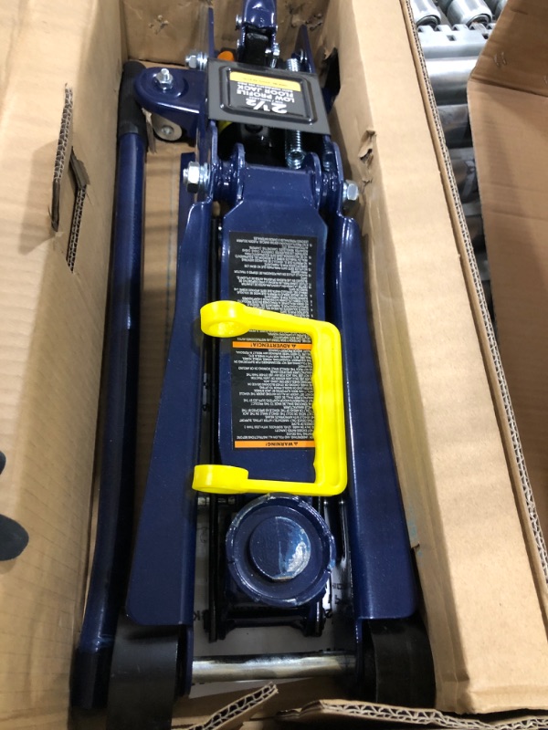 Photo 1 of BIG RED 2.5 Ton (5,000 lb) Low Profile Hydraulic Trolly Jack, Blue, AT825051UR