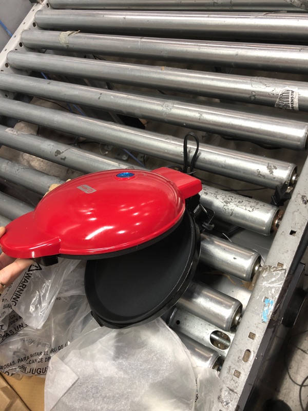 Photo 2 of DASH 8” Express Electric Round Griddle for for Pancakes, Cookies, Burgers, Quesadillas, Eggs & other on the go Breakfast, Lunch & Snacks - Red Red Griddle