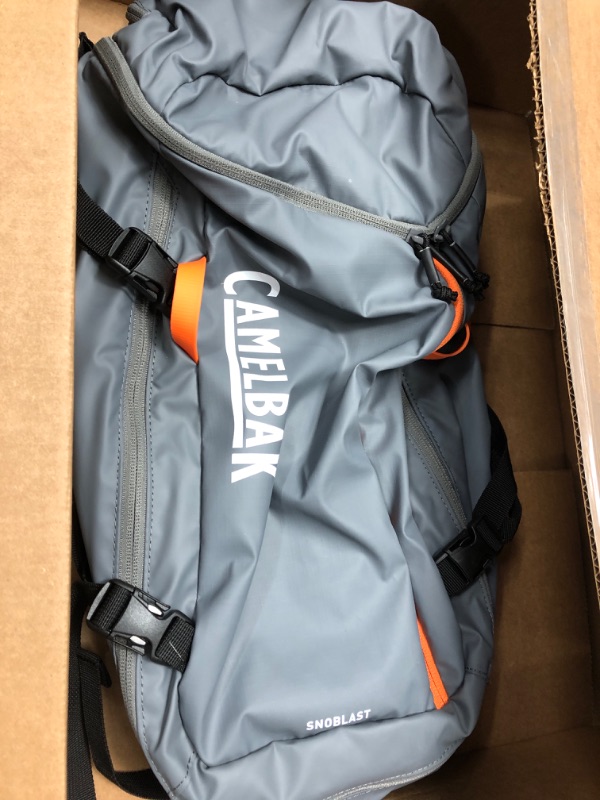 Photo 2 of **NOT EXACT SAME AS STOCK PHOTO (VERY SIMILIAR)** CamelBak Powderhound 12 Snow Hydration Pack, 70oz – Insulated Winter Hydration Backpack Grey/Orange