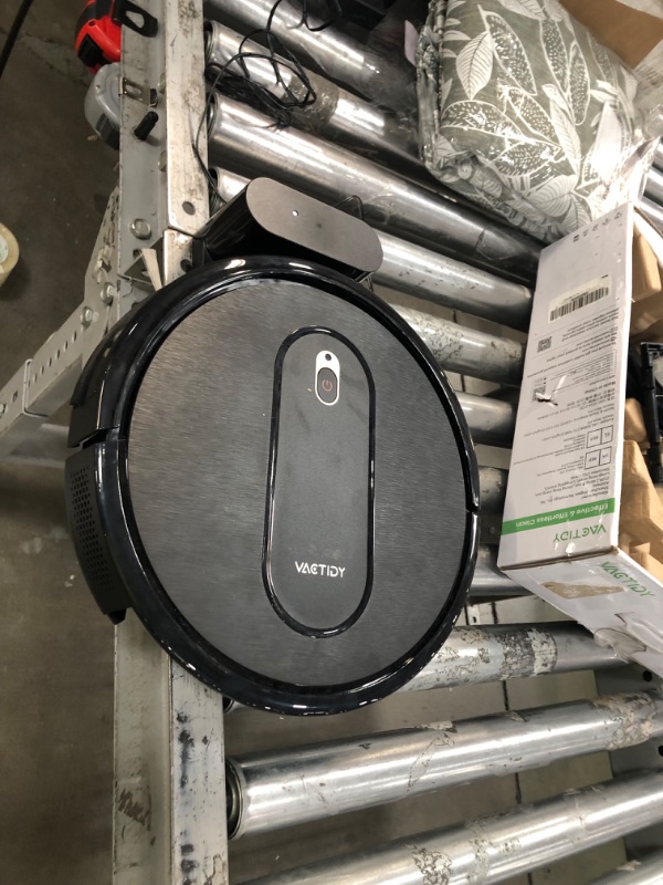 Photo 5 of ***SEE NOTES***
Vactidy T6 Robot Vacuum, Slim, Quiet, Automatic Self-Charging Robotic Vacuum Cleaner, Daily Schedule Cleaning, 2.4GHz WiFi/App/Alexa/Siri Control, Good for Pet Hair, Hard Floor and Low Pile Carpet Black