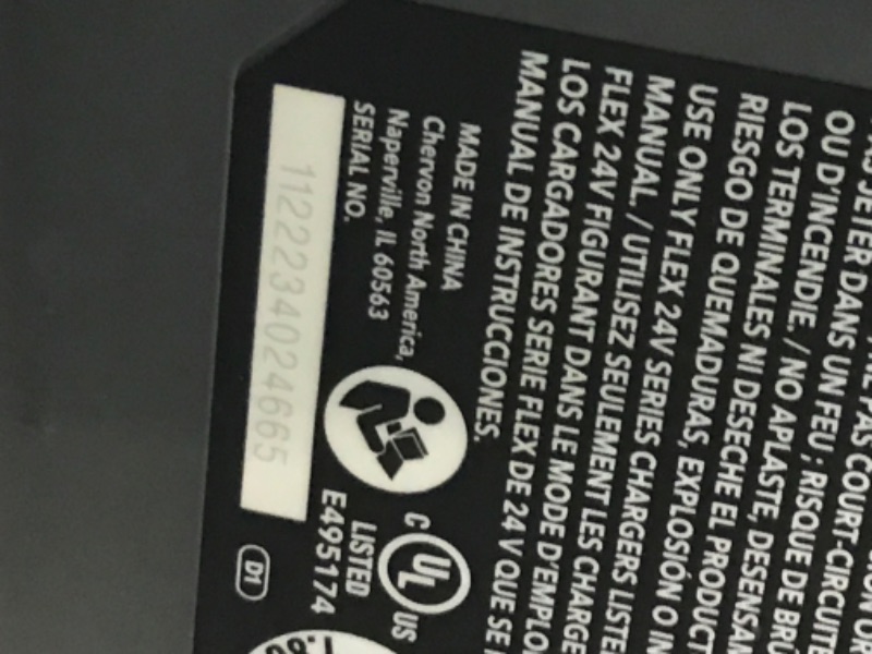 Photo 3 of *NO CHARGER UNABLE TO TEST* FLEX 24V 6.0Ah Stacked Lithium-Ion Battery - FX0331-1