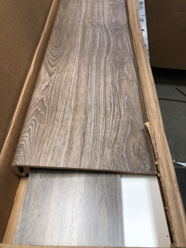 Photo 2 of ***DAMAGED - CHIPPED AND SCRATCHED***
Boca De Yuma 47 in. L X 12.15 in. W X 2.28 in. T Laminate Stair Tread and Reversible Riser Kit