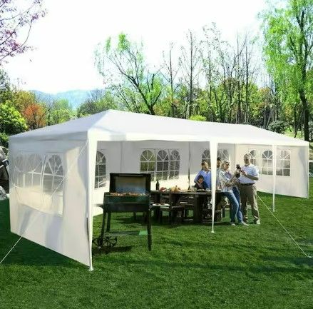 Photo 1 of (READ FULL POST) 10 ft. x 30 ft. White Canopy Heavy-Duty Gazebo Pavilion Event Party Wedding Outdoor Patio Tent 5 Sidewall