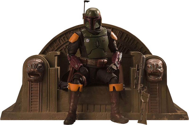 Photo 1 of Diamond Select Toys Star Wars Premier Collection: The Mandalorian: Boba Fett on Throne Statue, Multicolor