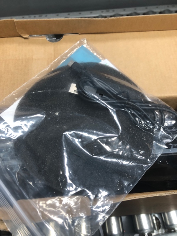 Photo 1 of 2023 New Gaming Laptop Cooling Pad with Powerful Turbofan, RGB Laptop Cooler Radiator with Infinitely Variable Speed, Touch Control, LCD Screen, 3-Port USB, Seal Foam for Rapid Cooling Laptop 15-19in V12(Hub+RGB)