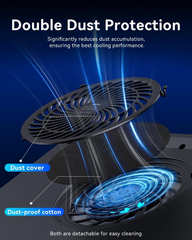 Photo 1 of 2023 New Gaming Laptop Cooling Pad with Powerful Turbofan, RGB Laptop Cooler Radiator with Infinitely Variable Speed, Touch Control, LCD Screen, 3-Port USB, Seal Foam for Rapid Cooling Laptop 15-19in V12(Hub+RGB)
