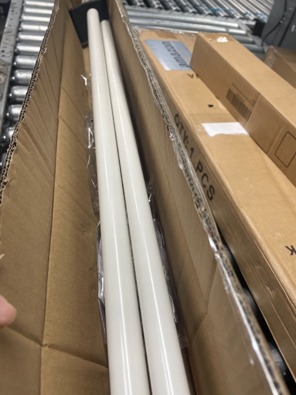 Photo 2 of ***USED - LIKELY MISSING PARTS - UNABLE TO VERIFY FUNCTIONALITY***
YunNephele Ceiling Curtain Rod 56-108 inch,Adjustable Metal Single Window Curtain Rods Set,1 inch diameter Hanging Wall Mount Drapery Rod-White White 56-108"