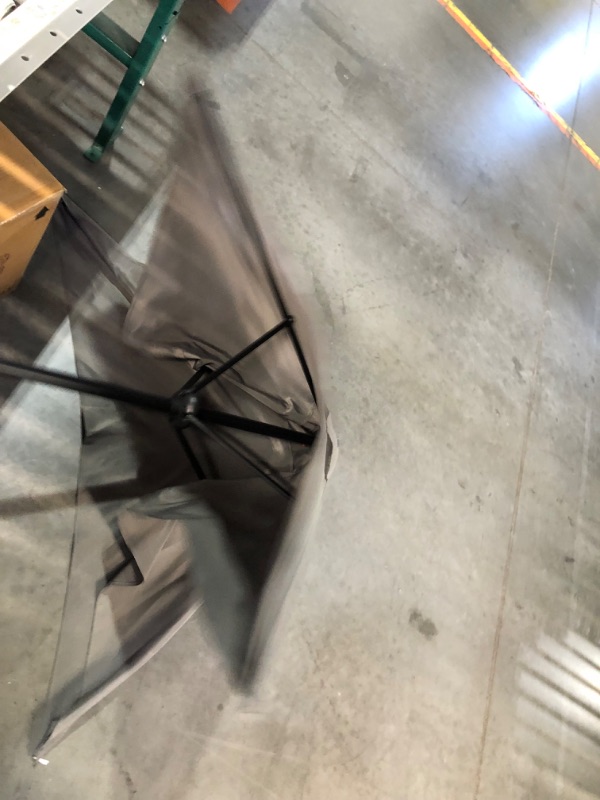 Photo 4 of ***USED - LIKELY MISSING PARTS - UNABLE TO VERIFY FUNCTIONALITY***
4.9 ft Patio Umbrella - Outdoor Table Umbrella with 4 Reinforced Ribs, UV Protection & Waterproof Market Umbrella for Garden, Lawn, Deck, Backyard, Pool Dark Gray