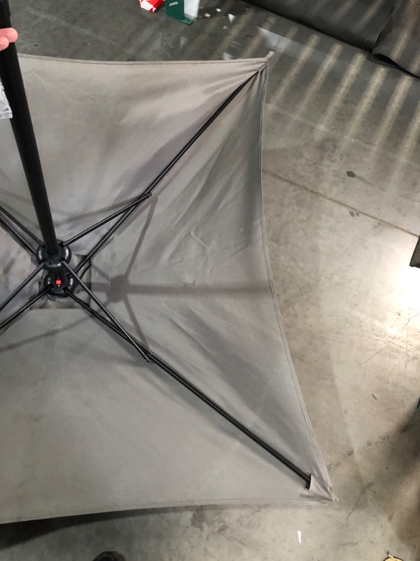 Photo 5 of ***USED - LIKELY MISSING PARTS - UNABLE TO VERIFY FUNCTIONALITY***
4.9 ft Patio Umbrella - Outdoor Table Umbrella with 4 Reinforced Ribs, UV Protection & Waterproof Market Umbrella for Garden, Lawn, Deck, Backyard, Pool Dark Gray