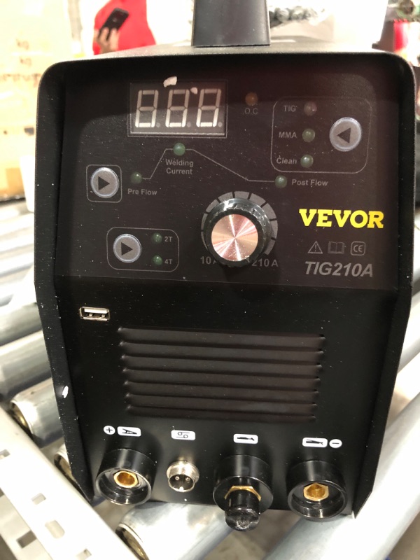 Photo 3 of (used)(see all images) VEVOR 210Amp TIG Welder, Welder TIG 3Dual Voltage HF TIG/Stick/Clean Welding Machine 