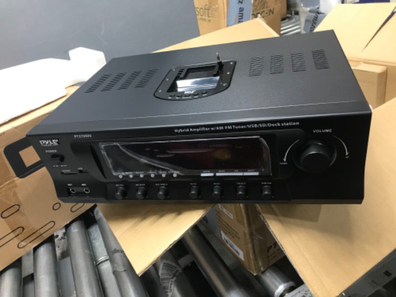 Photo 2 of 300W Digital Stereo Receiver System - AM/FM Qtz. Synthesized Tuner, USB/SD Card MP3 Player & Subwoofer Control, A/B Speaker, iPod/MP3 Input w/Karaoke, Cable & Remote Sensor - Pyle PT270AIU.6