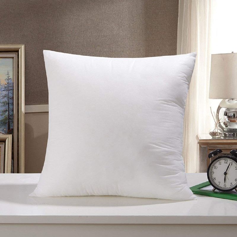 Photo 1 of Kuber Industries Microfiber Square Throw Cushion Filler Bed and Couch Cushion Indoor Decorative Cushion, 12"x12" (White)-HS_38_KUBMART21163, Standard