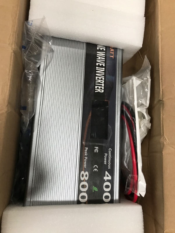 Photo 2 of ***PARTS ONLY*** 4000W Pure Sine Wave Power Inverter 12V DC to AC 110V 120V Peak Power 8000W with Remote Control 4 AC Outlets,Dual USB Port,LED Display AC Terminal Blocks for Power Inverter Truck RV Car Solar System
