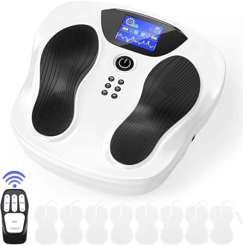 Photo 1 of Creliver Pro EMS Foot Massager for Neuropathy with 8 TENS Unit, Neuropathy Pain Relief for Feet, Foot Circulation Stimulator Pro for Pain Relief, Electric Feet Legs Massager for Health
