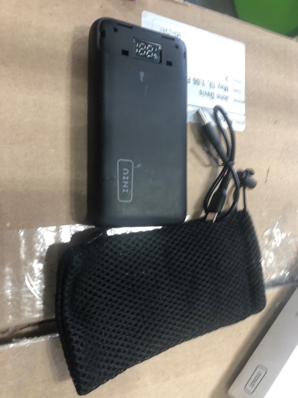 Photo 3 of (missing cover piece)INIU Portable Charger, 22.5W 20000mAh USB C in & Out Power Bank Fast Charging