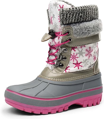 Photo 1 of DREAM PAIRS Boys Girls Insulated Waterproof Winter Snow BootsKMONTE-1 6