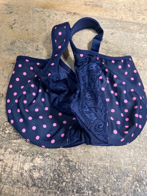 Photo 1 of 36H pink polka dot bra