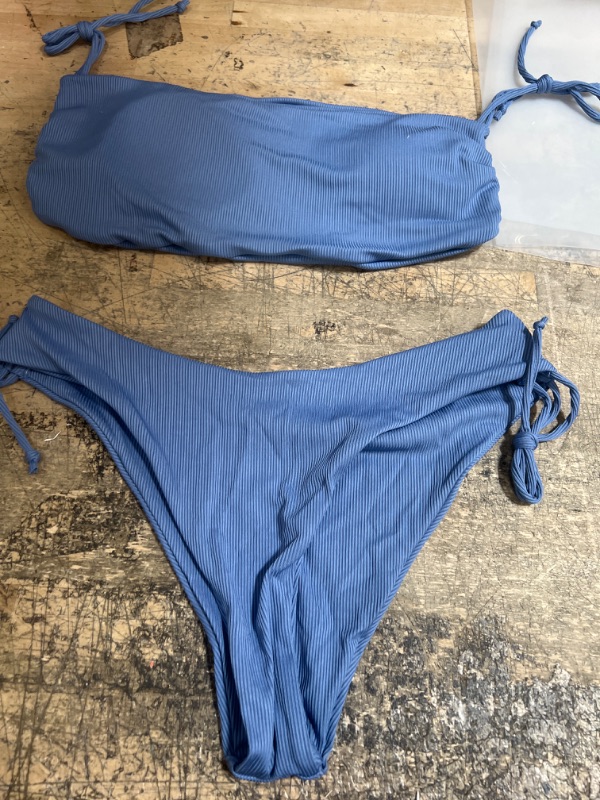 Photo 1 of 2 piece bikini blue large 
