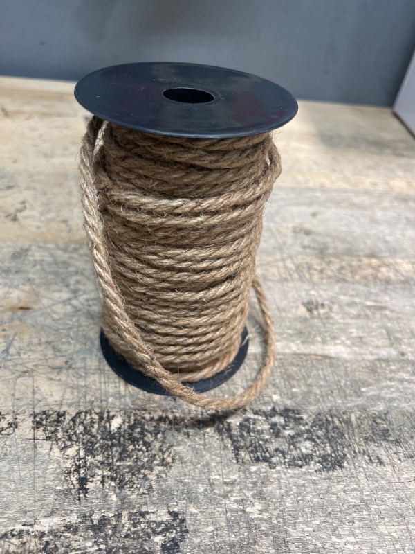 Photo 1 of  Natural Heavy Duty Twine Rope Decorative Jute Cord for Crafting, Cat Scratch Post, Bundling, Gardening
