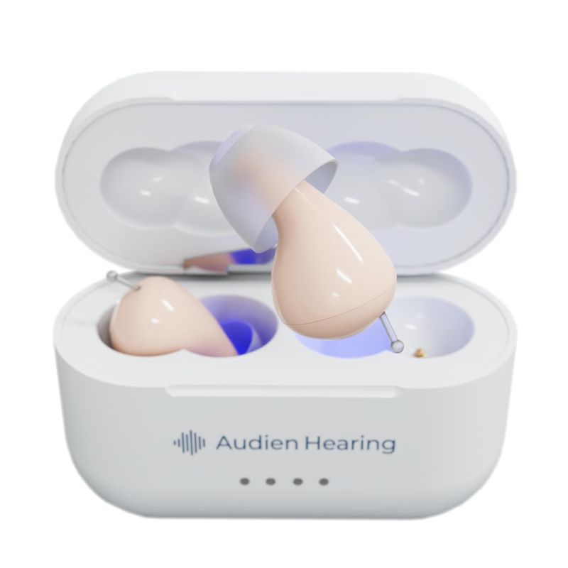 Photo 1 of Audien ATOM PRO 2 Wireless Rechargeable OTC Hearing Aid, Premium Comfort Design and Nearly Invisible