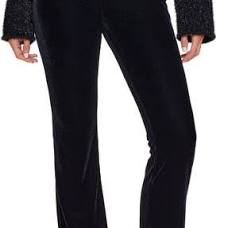 Photo 1 of HUE womens Velvet Flare Legging Medium Black