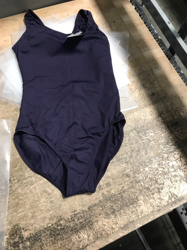 Photo 1 of medium tank leotard navy little girls