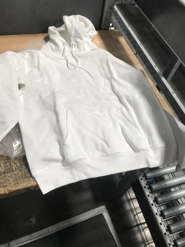 Photo 1 of medium white hoodie with pocket 