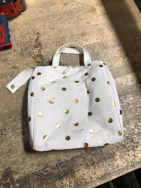 Photo 1 of Gold Dot with Script Lunch Bag
