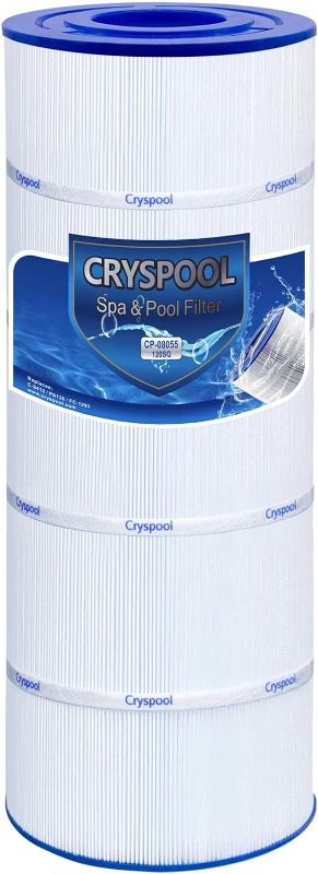 Photo 1 of Cryspool® 08055 Filter Compatible with C1200, CX1200RE, Waterway Clearwater II 125, PA120, C-8412, FC-1293, 817-0125N, 120 Sq. Ft Pool Filter Cartridge, 1 Pack
