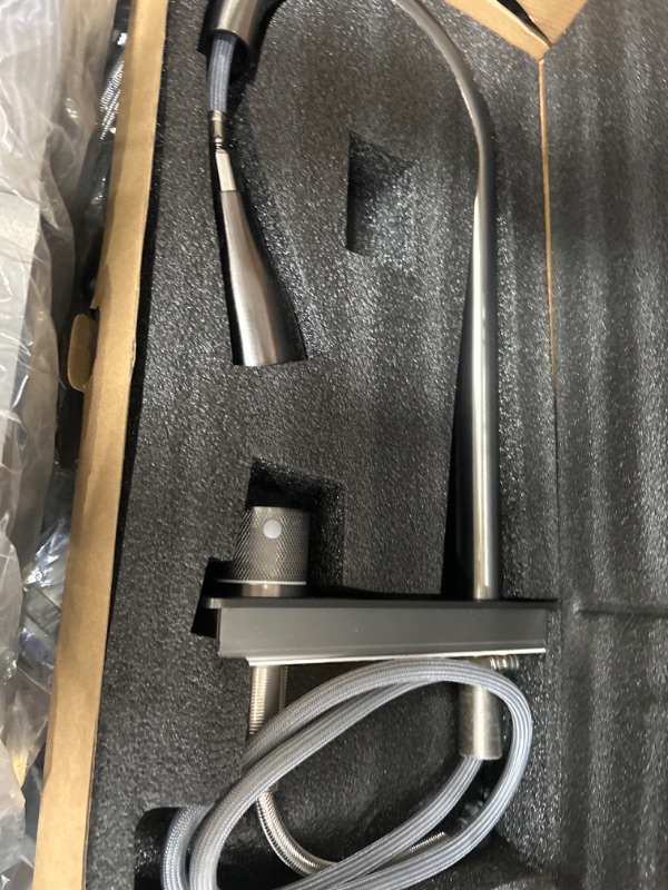 Photo 1 of kitchen sink with waterfall kitchen sink with glass rinser Nano sink stainless steel sink workstation sink With pull-out faucet bottle washer-31.5 Inch waterfall sink 31.5 X 18.1 Inch Sink set