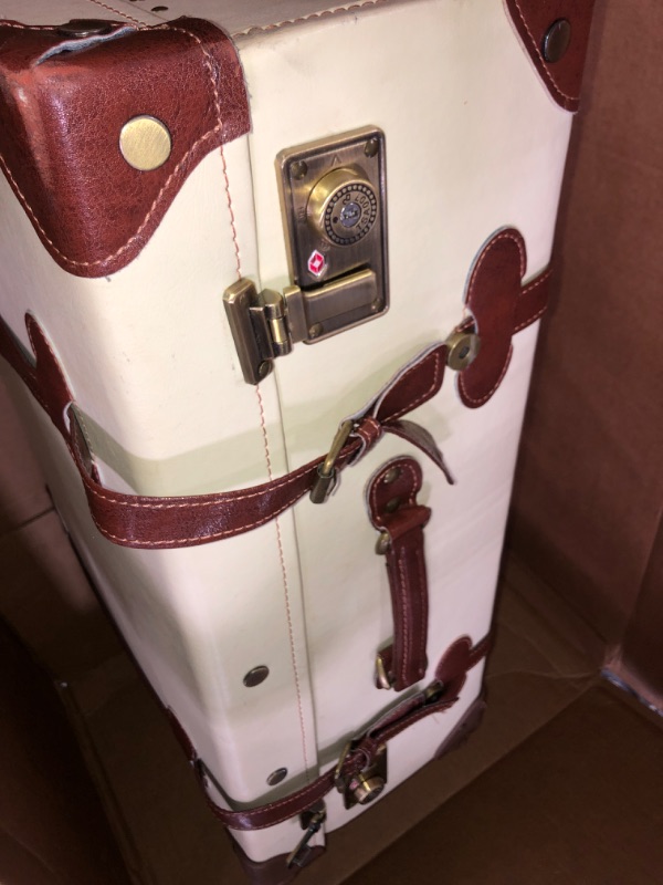 Photo 3 of **locked/see notes*  Premium Vintage Luggage Sets 24" Trolley Suitcase 