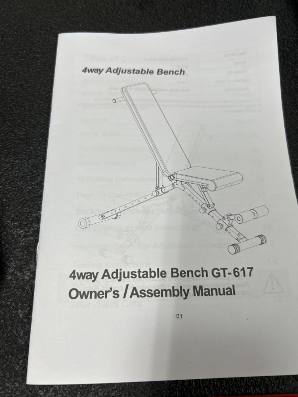 Photo 1 of 4way adjustable bench 