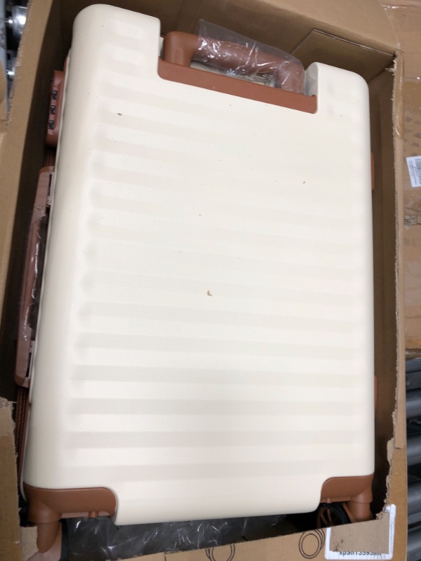 Photo 1 of Carry on Luggage with Spinner Wheels 20 Inch Underseat Carry-on Luggage with Wheels Lightweight Hard Shell Travel Rolling Suitcase Ideal for Traveling/Business/Christmas Gift