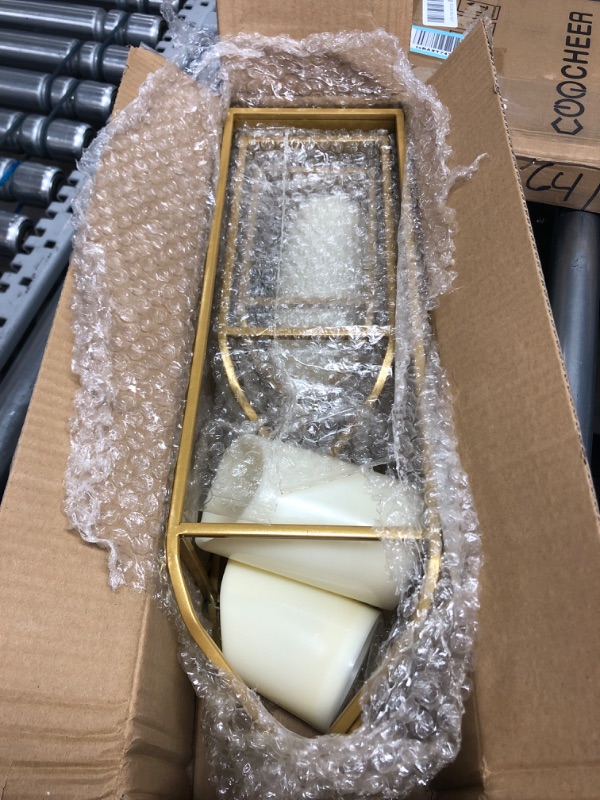 Photo 1 of Sintuff 3 Sets Lantern Decorative Outdoor 19.7'' 13'' 10.2'' Modern Farmhouse Lantern Decor Open Frame Lantern Decorative with LED Lantern Lights for Home Indoor Outdoor Front Porch Garden (Black)