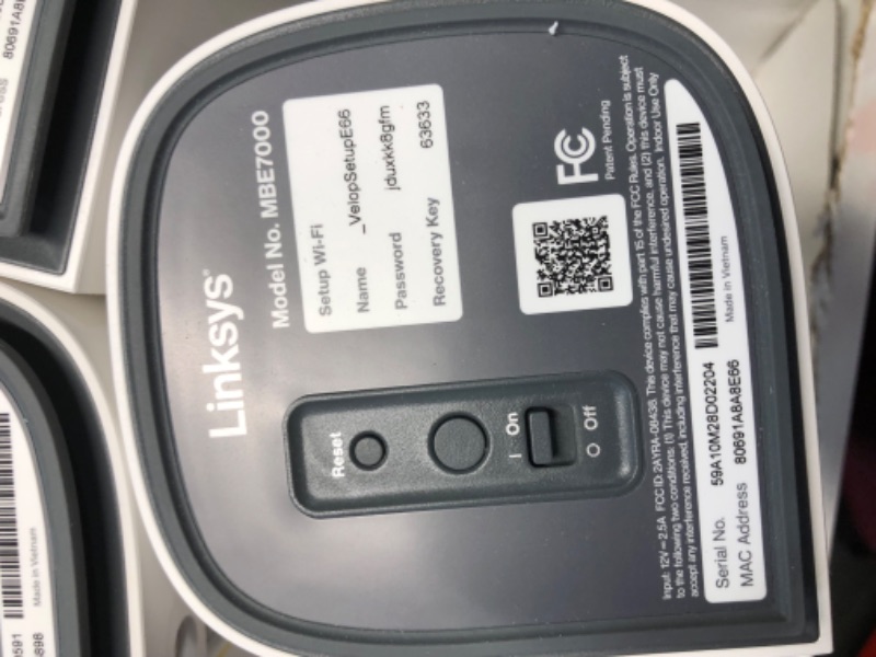 Photo 6 of (READ FULL POST) Linksys Velop Pro 7 WiFi Mesh System | Three Cognitive Tri-Band routers | 10 Gbps Speeds | 9,000 sq. ft. Coverage| Connect 200+ Devices | 3 Pack MBE7003 | 2023 Release WiFi Mesh 3 Pack